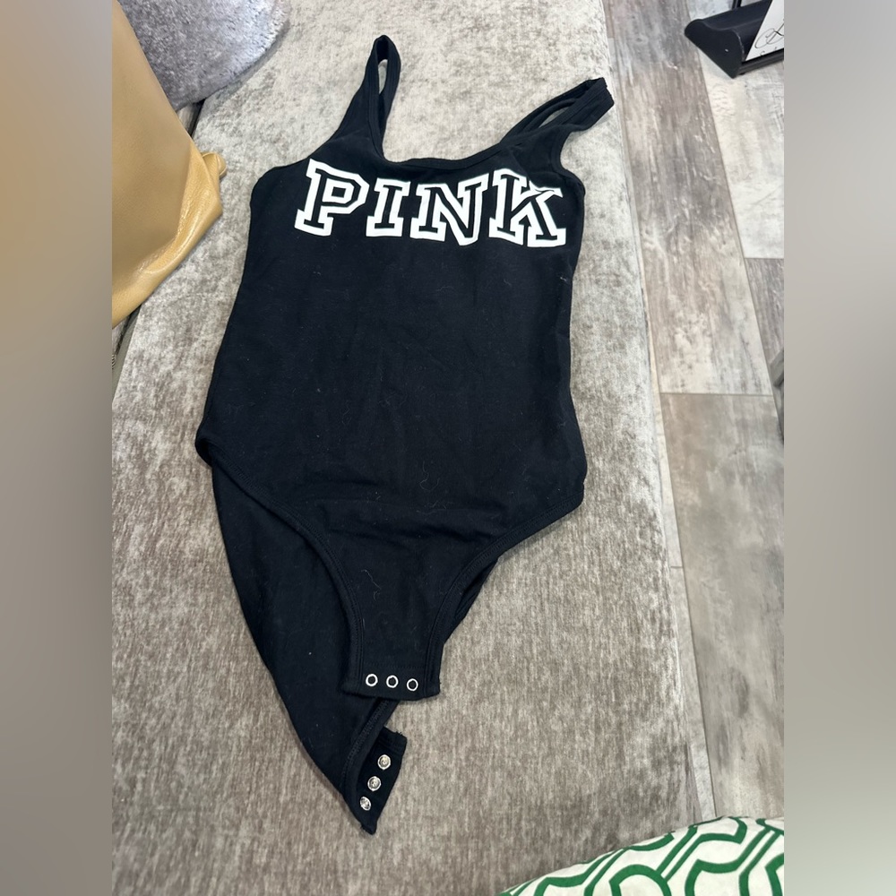 PINK black bodysuit